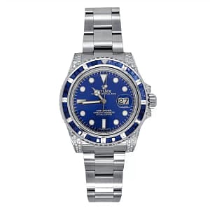 Rolex Submariner 116610 Oyster Perpetual Date Aftermarket Dial, Diamond Bezel and Lugs Watch